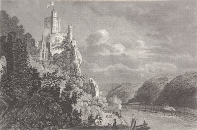 Burg Rheinstein von Pierre Joseph Redouté